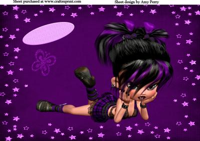 Punk Rock Girl Purple