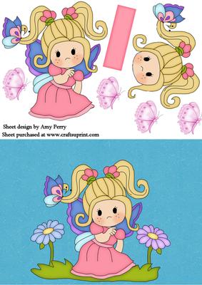 Cute Butterfly Girl