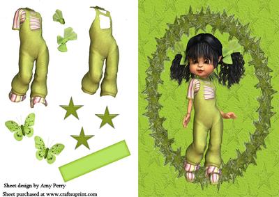 Green Little Girl