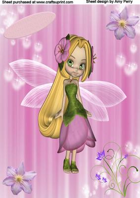 A4 Purple & Green Fairy