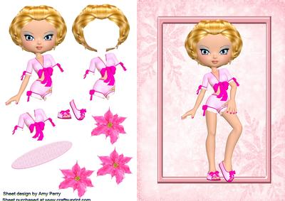 Pretty Summery Pink Girl