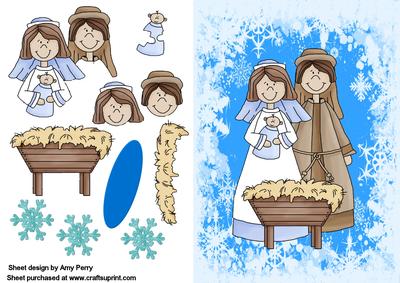 Cute Christmas Nativity Scene