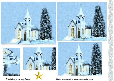 Beautiful Christmas Church Pyramid