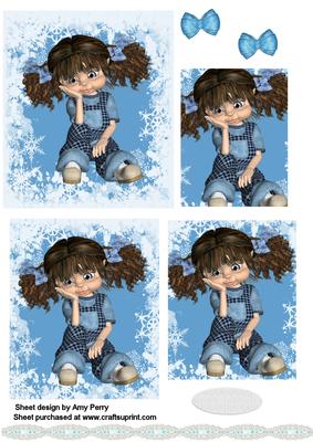 Blue Kiki Girl Pyramid