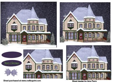 Beautiful Christmas House Pyramid