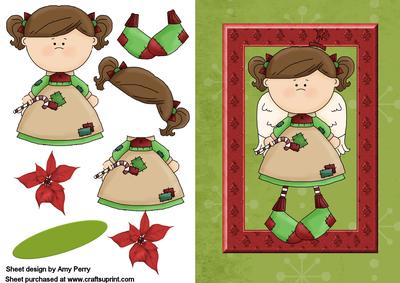 Christmas Red & Green Fairy