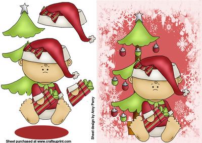 Cute Red Christmas Baby