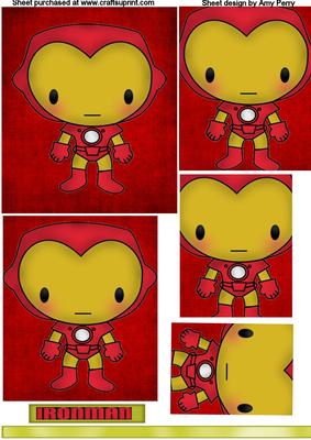Iron Man Decoupage