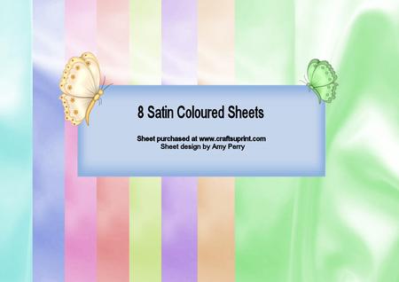 Pack of 8 Satin Backing Paper