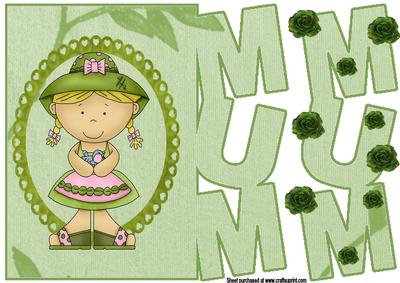 Pretty Green Gardening Mum