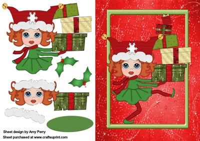 Christmas Elf Juggling Presents