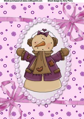 Lovely Lilac Snowman