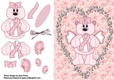 Cute Pink Breast Cancer Bear