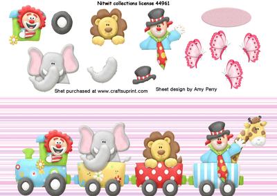 All Aboard the Jungle Train Pink
