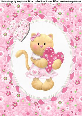 Cute Bear Holding a Love Heart