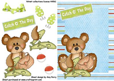 Little Fishing Bear with Fishing Accessories