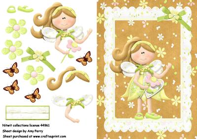 Little Fairy in Green Dress