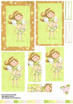 Lovely Fairy in Green Dress Pyramids