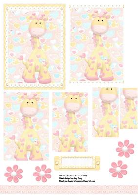 Cute Pink Giraffe Pyramids