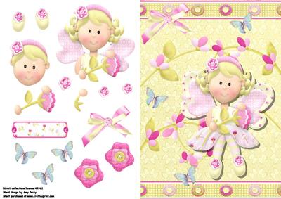 Little Pink Fairy with Pink Flower