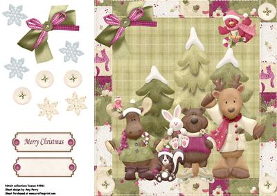 Christmas Woodland Animals Topper