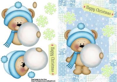 Snow Bear with Snow Ball