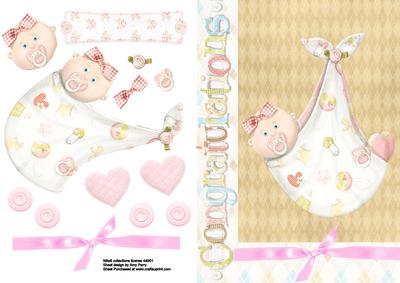 Cute Baby Girl in Blanket