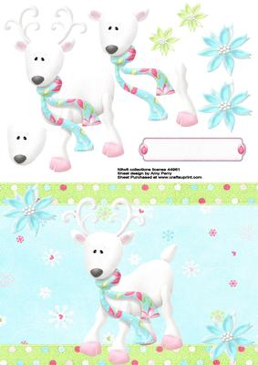 Cute White Reindeer