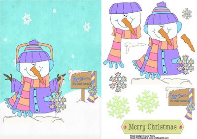 Cute and Colourful Snowman
