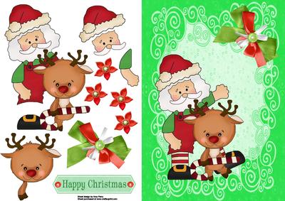 Santa and His Little Reindeer