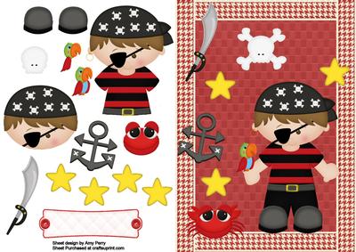 Pirate Boy with Pirate Accessories