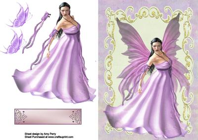Beautiful Purple & Pink Fairy