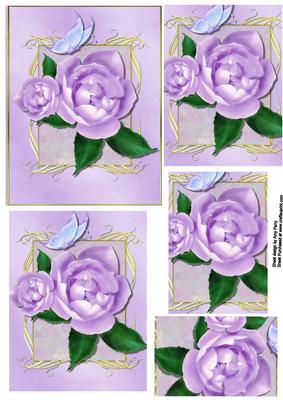 Lovely Purple Rose Pyramid