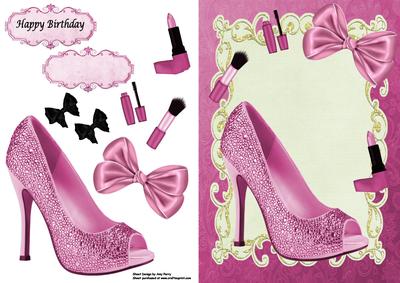 Hot Pink Shoe & Make Up