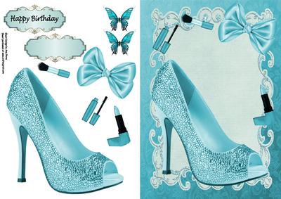 Lovely Light Blue Shoe & Make Up