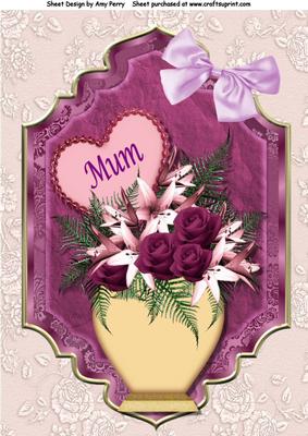 Vase of Flowers for Mum A4