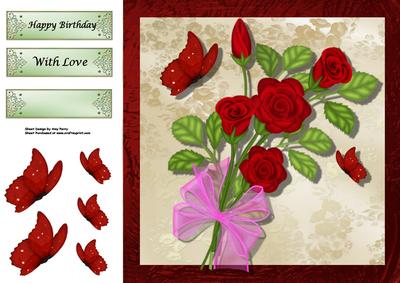 8x8 Lovely Rose Bouquet
