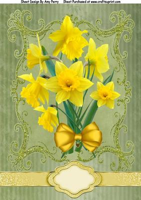 Lovely Bouquet of Daffodils A4