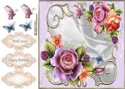 8x8 Beautiful English Roses