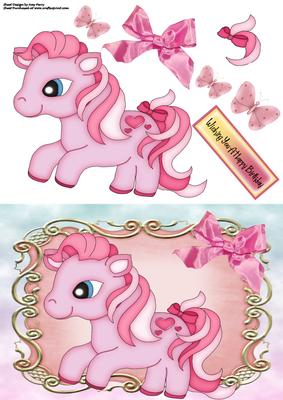 Cute Little Pink Pony