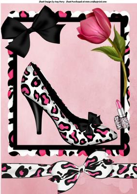 Lovely Animal Print Shoe A4