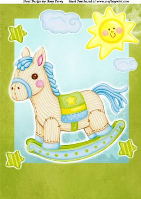 Gorgeous Baby Rocker Horse A4