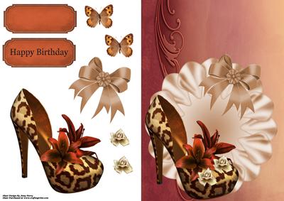 Beautiful Leopard Print Shoe with Copper Lillys
