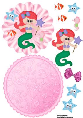 Little Mermaid Rocker/wobble Card