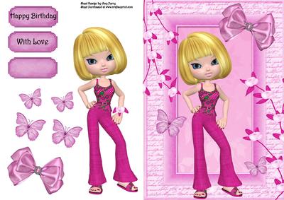 Pretty in Pink Attitude Girl