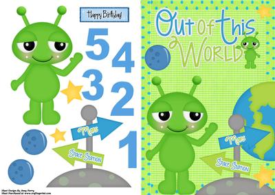 Little Green Alien Out of This World