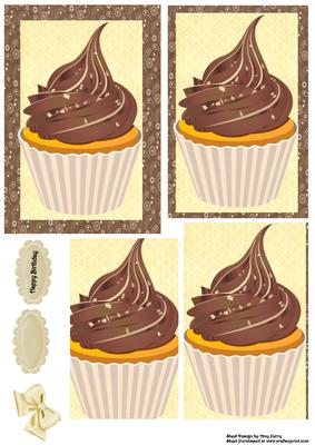 Dark Chocolate Cupcake Pyramids