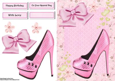 Lovely Pink Shoe with Big Pink Bow