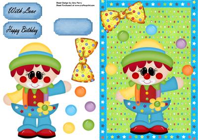 Funny Juggling Clown