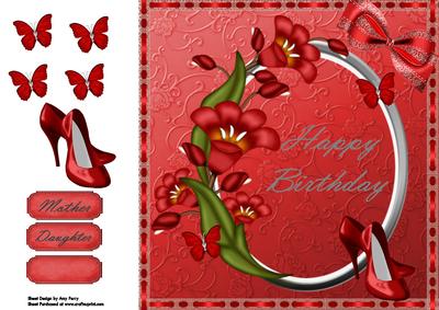 Beautiful Red Flowers 8x8
